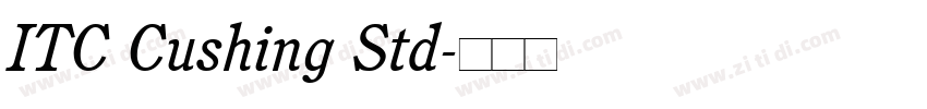 ITC Cushing Std字体转换